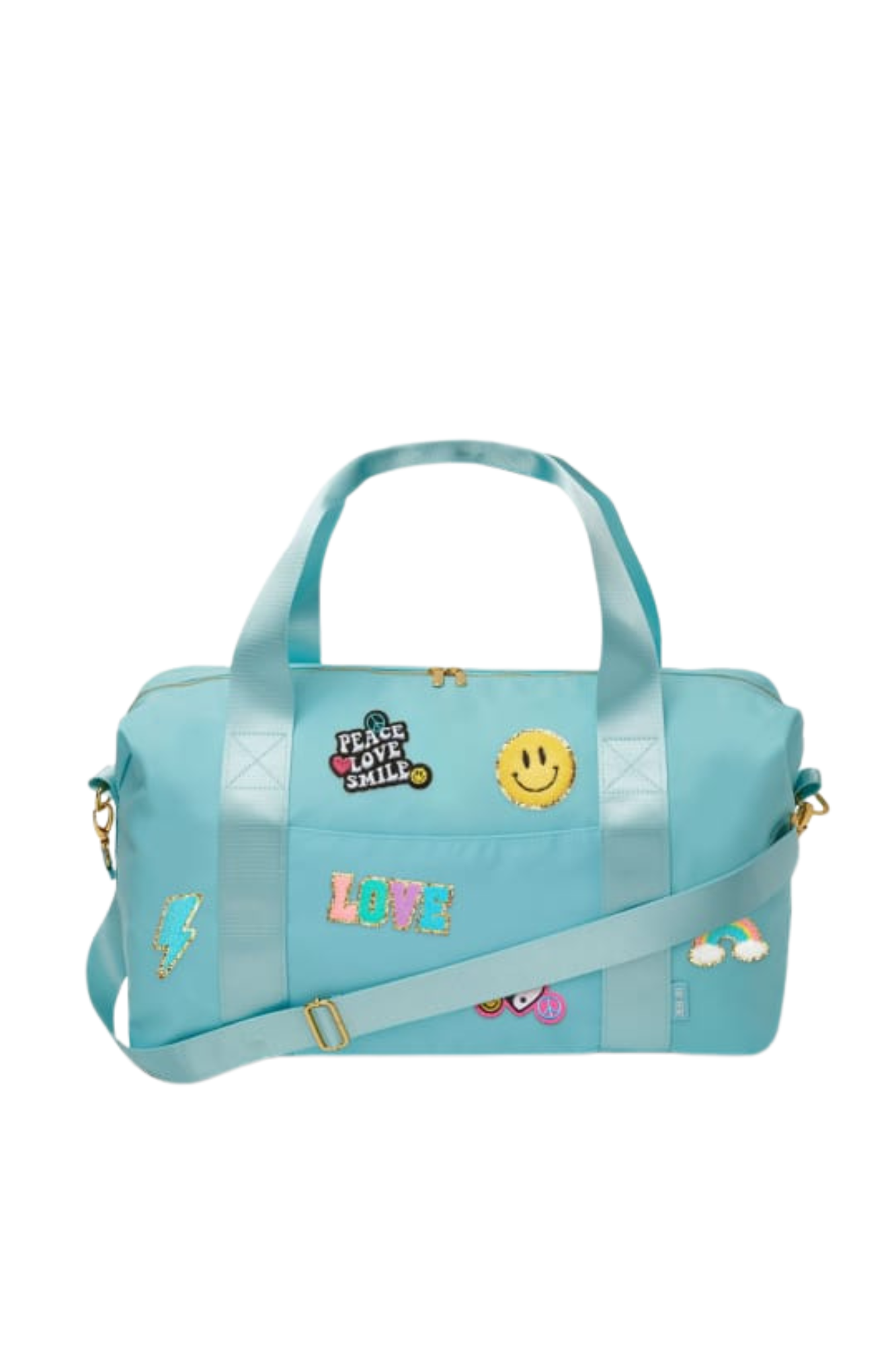 OVERSIZED NYLON TURQUOISE DUFFLE
