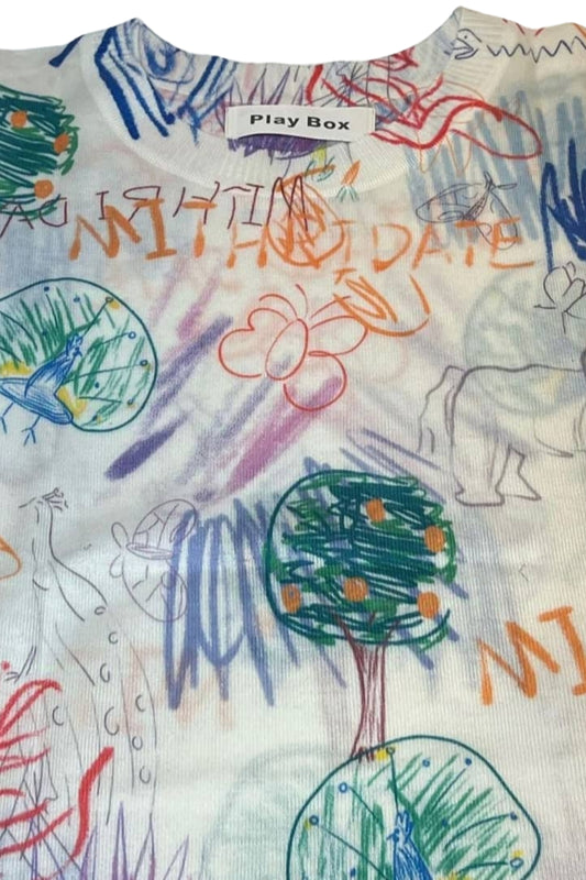 MULBERRY SILK SHORT SLEEVE SWEATER