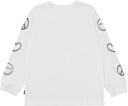 RUBE T-SHIRTS LONG SLEEVE - PEACE LOVE SMILE