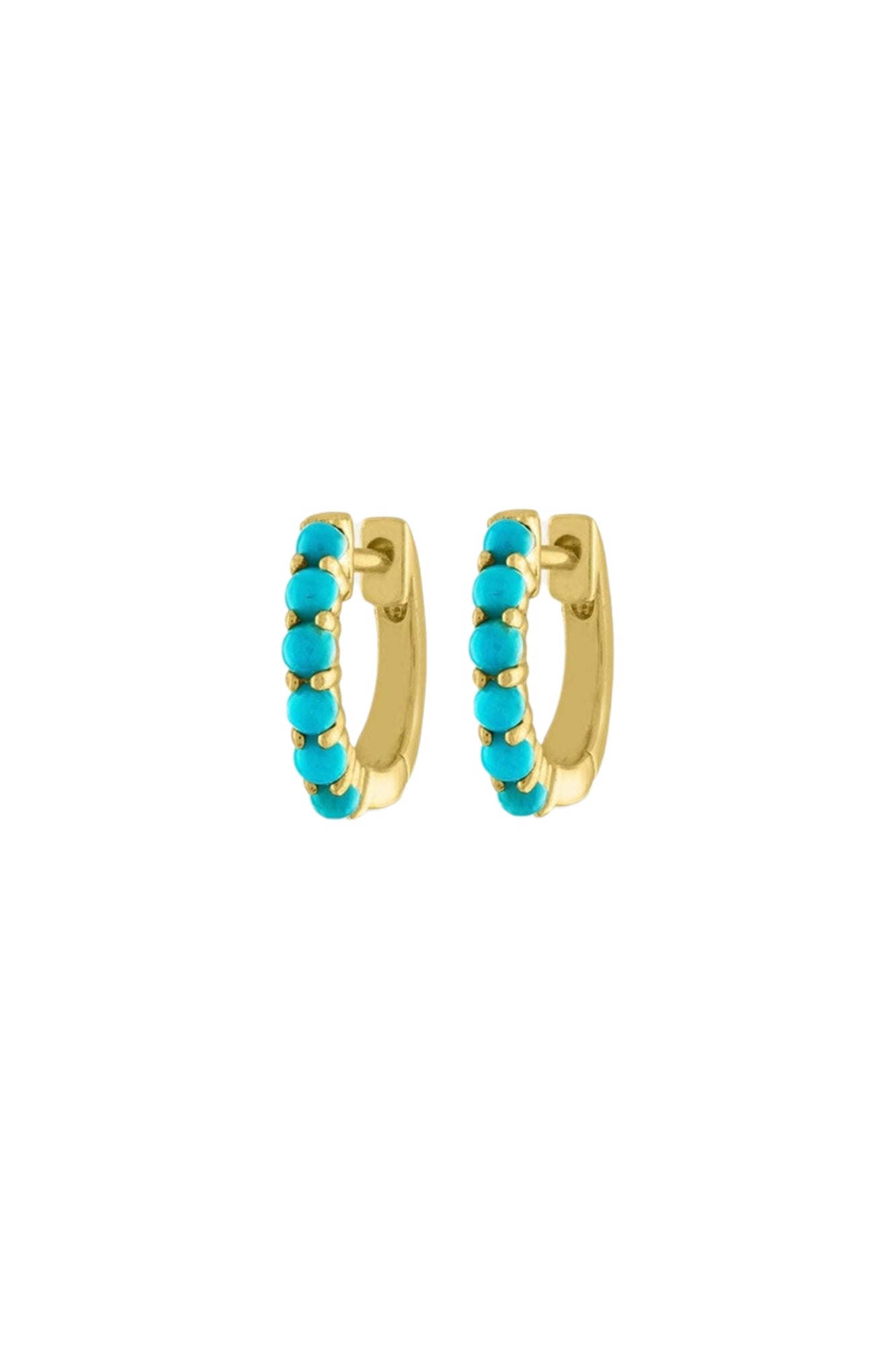 CABOUCHON TURQUOISE HUGGIE