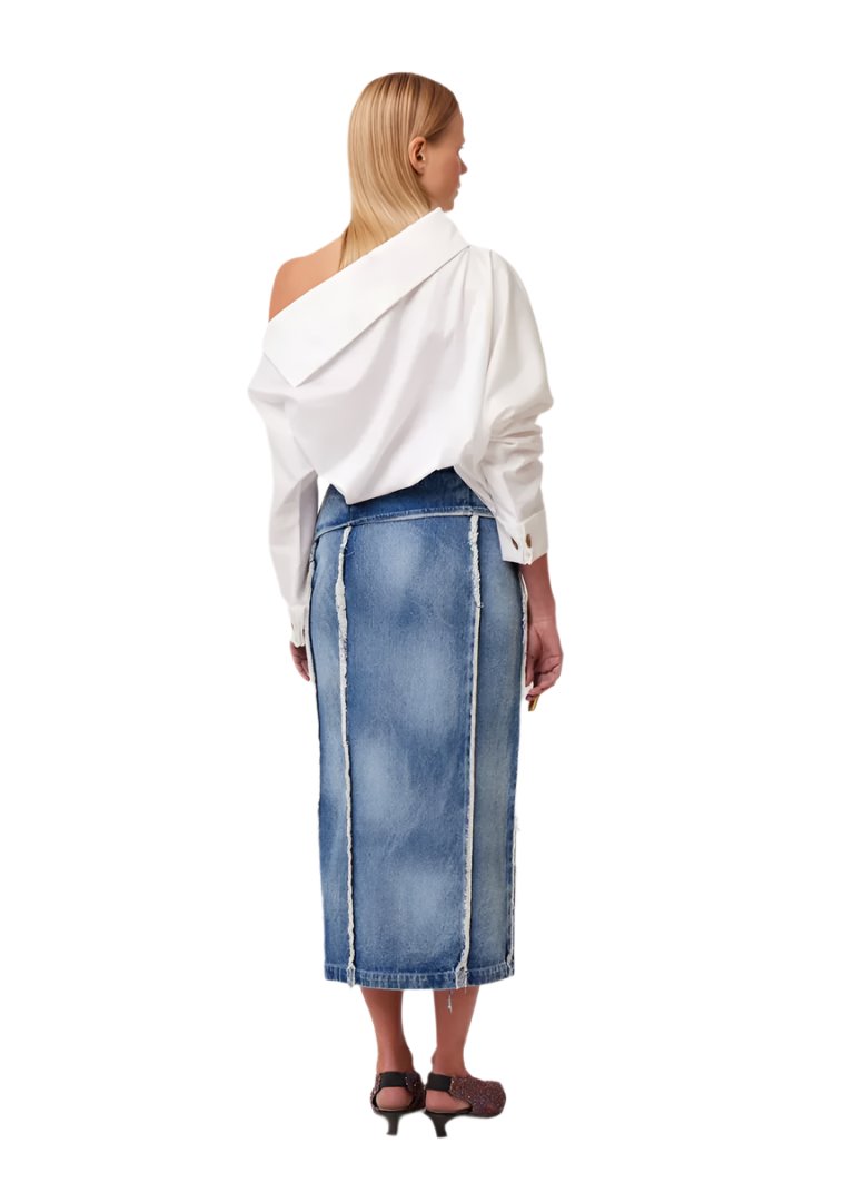 RHOMBOUSE BLOUSE WHITE