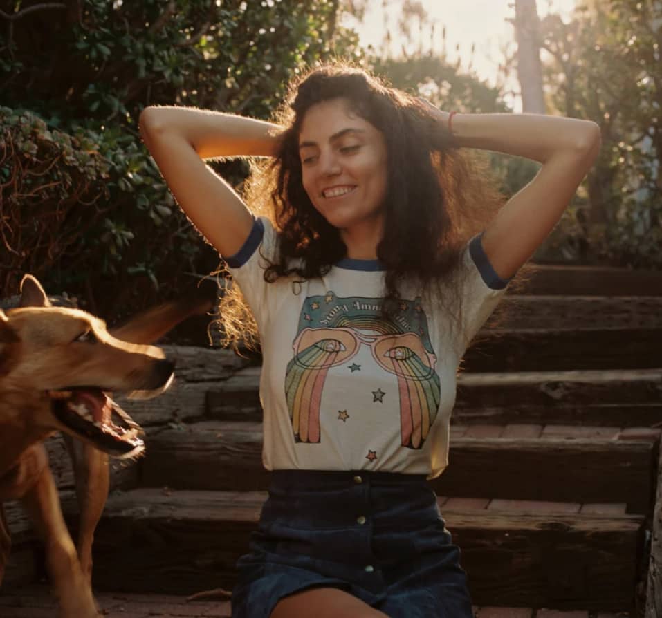 KALEIDOSCOPE EYES RINGER TEE