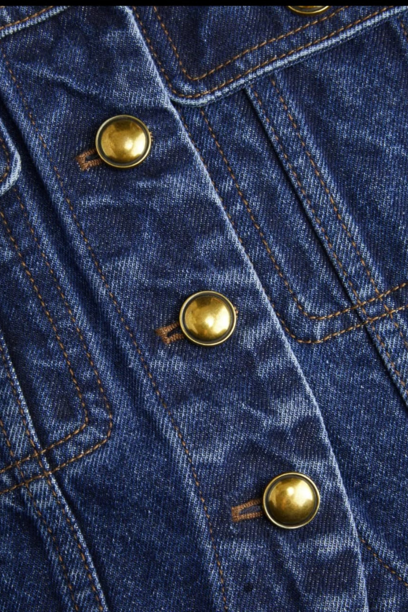 DENIM COLORBLOCK VEST