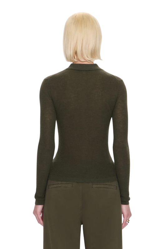 FITTED GREEN CARDIGAN