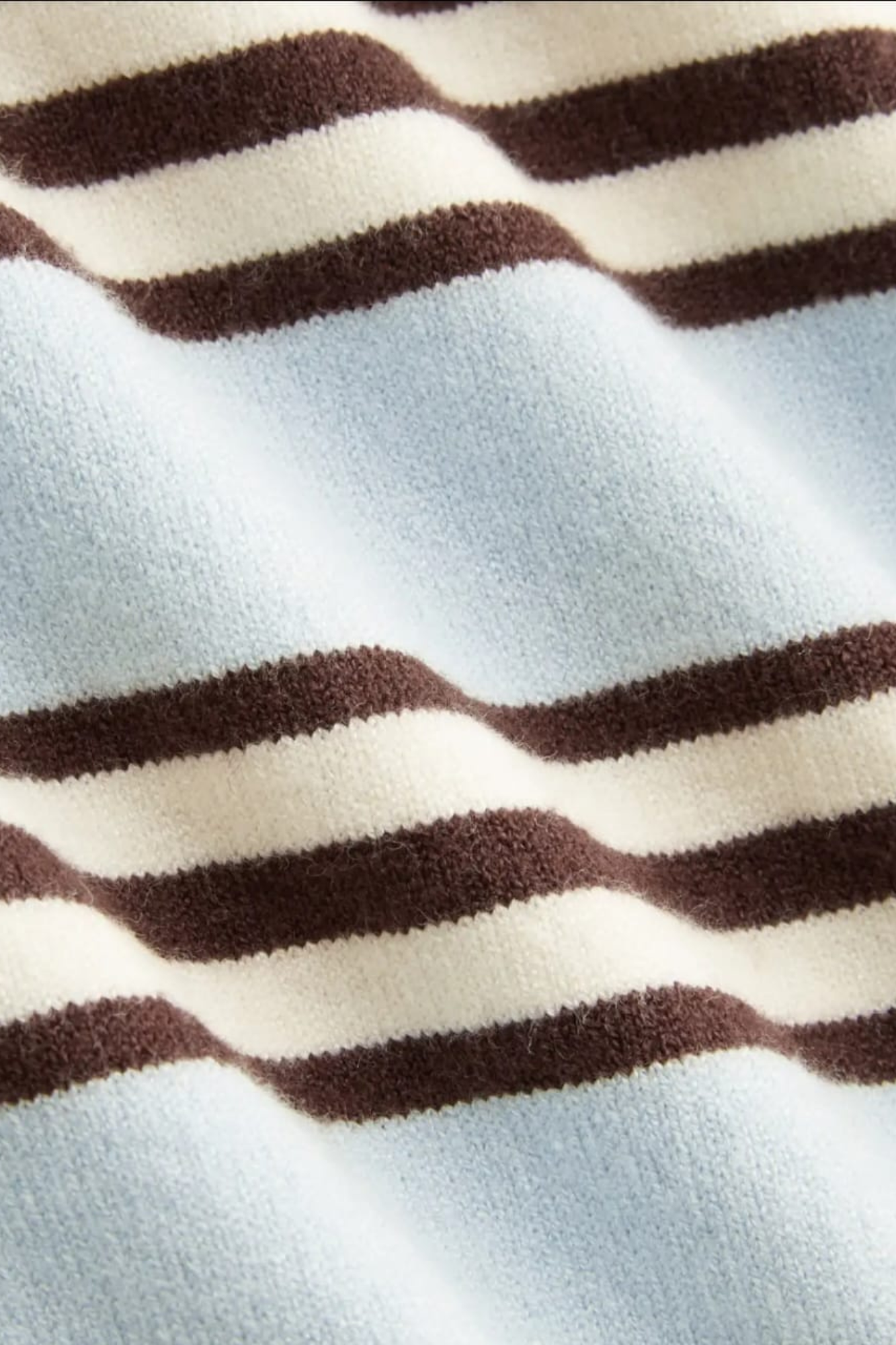 KNIT STRIPE POLO LONG SLEEVE