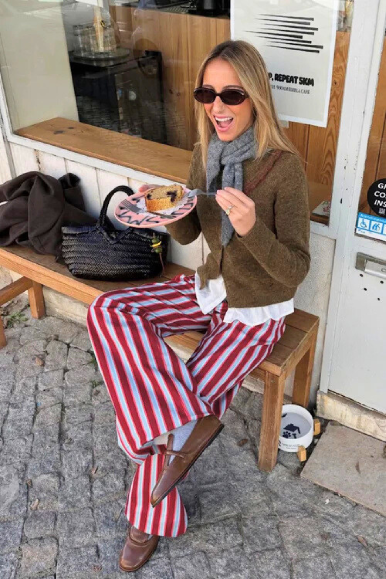 PANTALON RECTO BURGUNDY BLUE