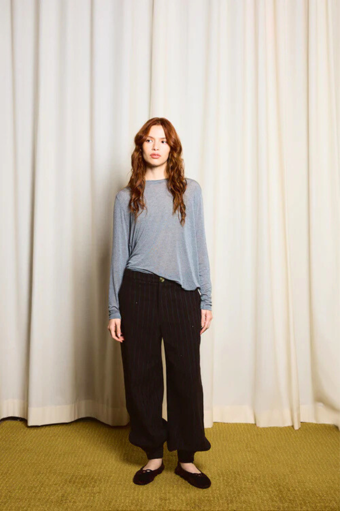 PANTALON BOMBACHO RAYAS/BRILLO