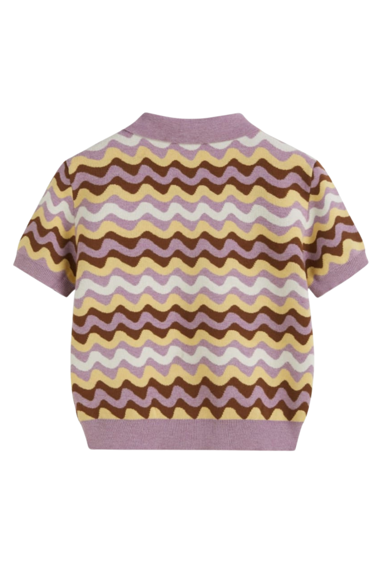 KNIT POLO WAVE VIOLET