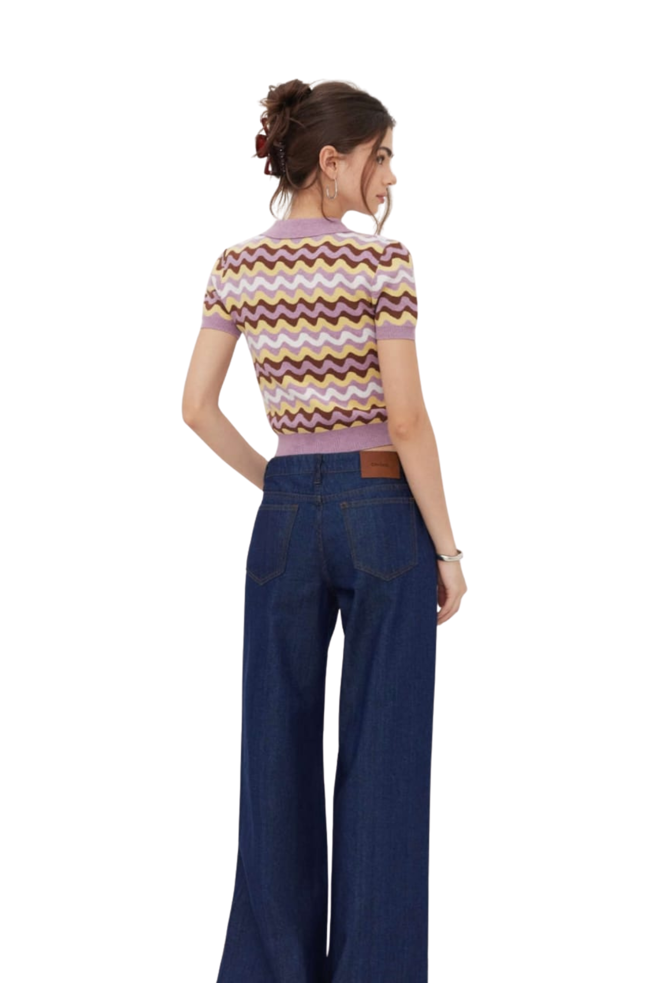KNIT POLO WAVE VIOLET