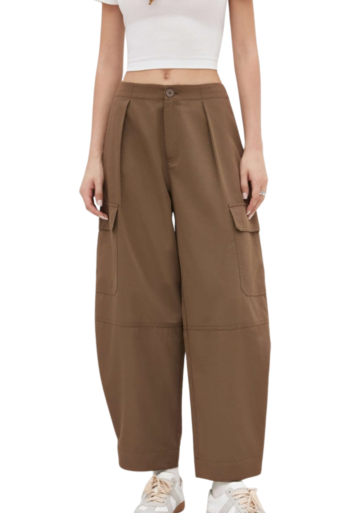 PLEATED CARGO PANTS