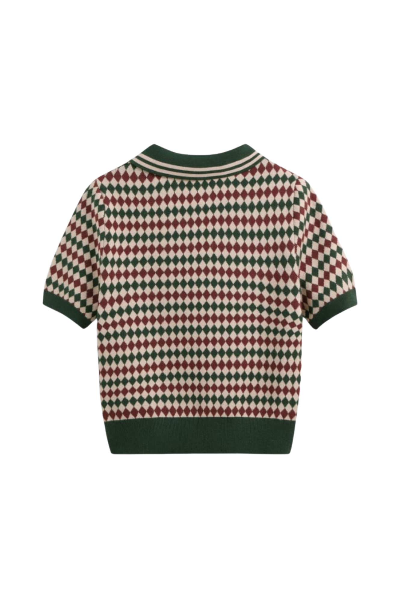 KNIT POLO DARK GREEN