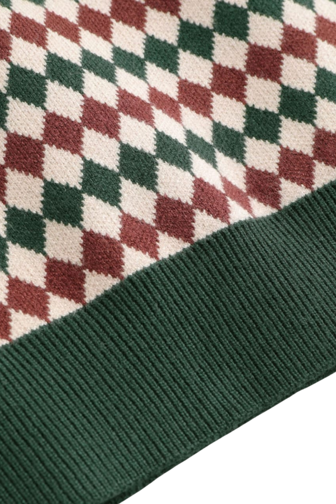 KNIT POLO DARK GREEN