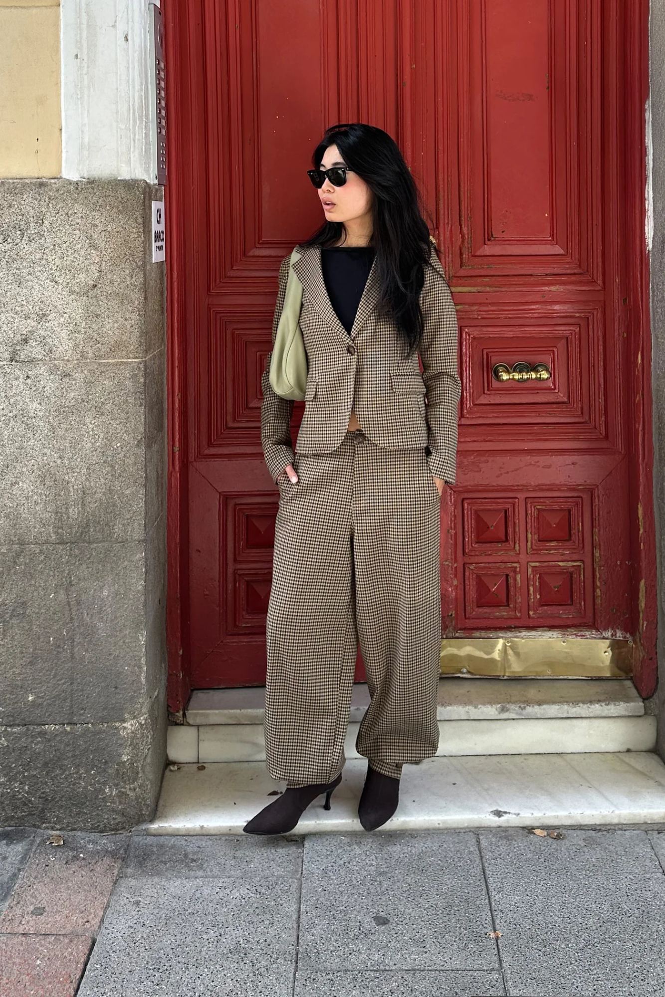 PANTALON BOMBACHO PATA DE GALLO