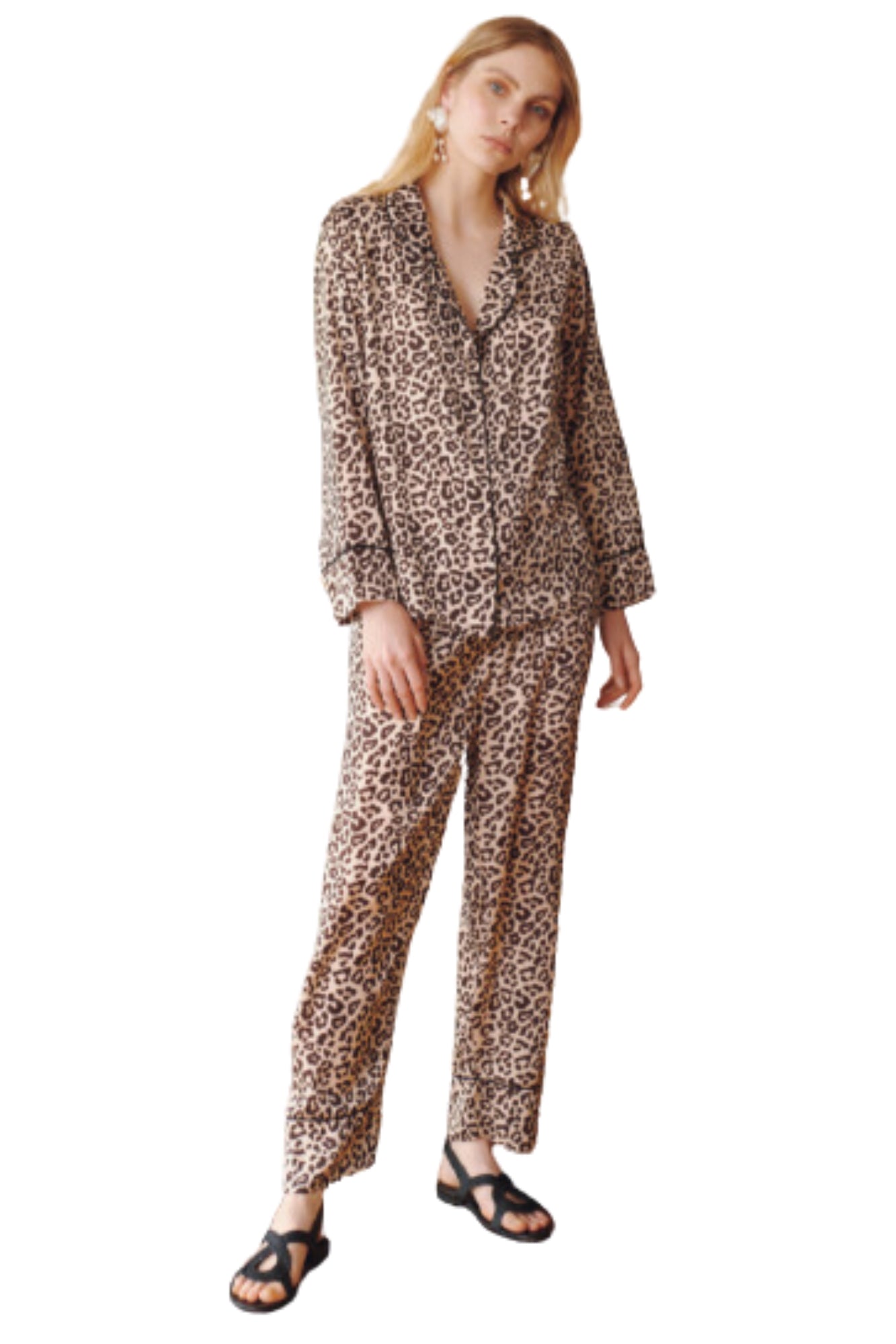 SHIRT PAJAMA LEOPARD