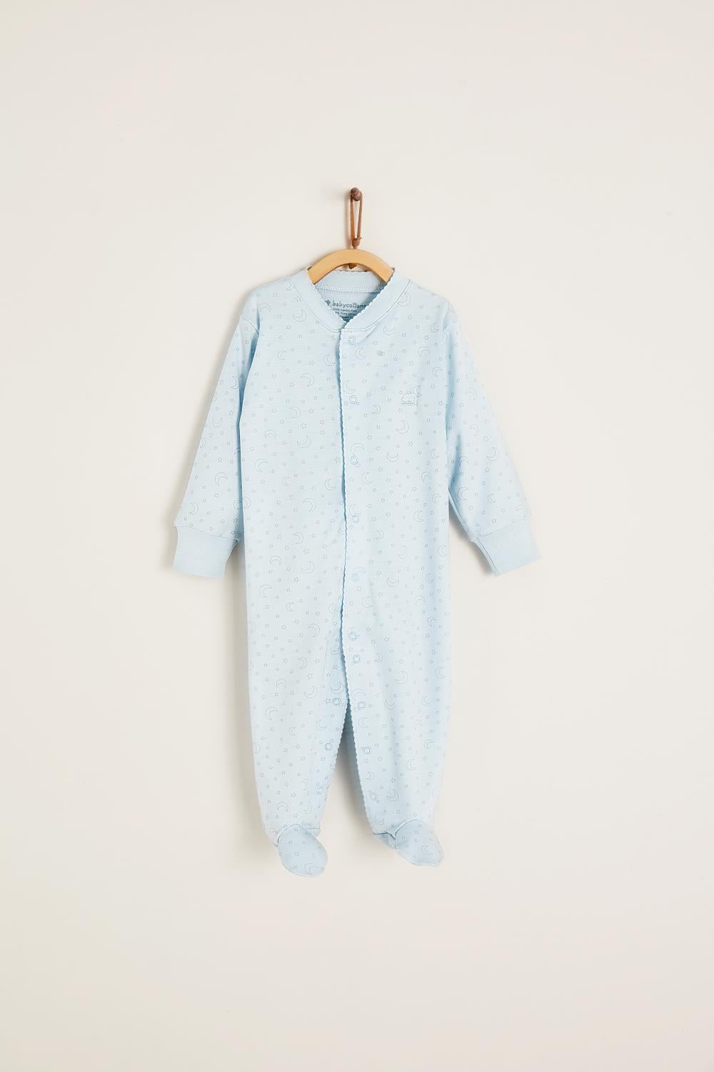 OLIVE FOOTED PAJAMA IN BLUE