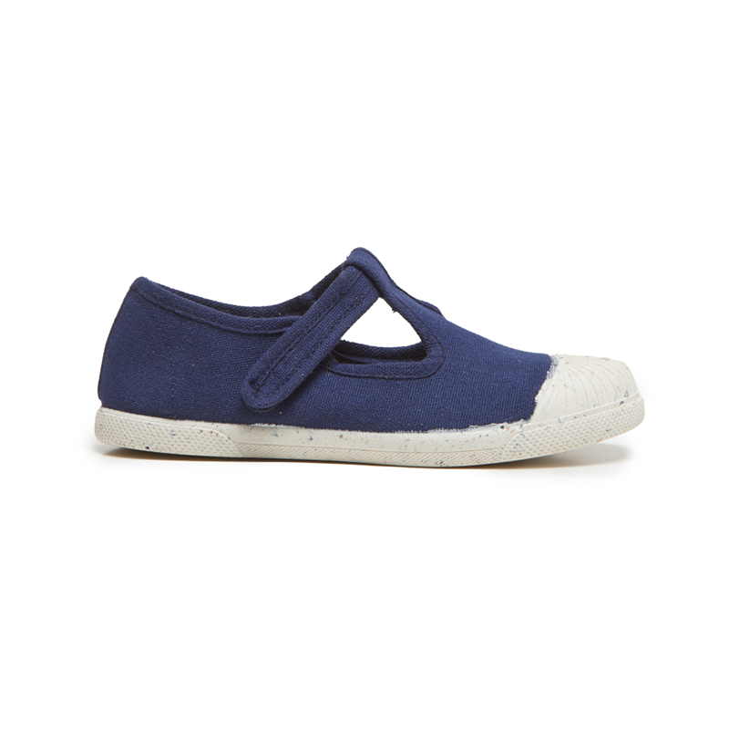 ECO-FRIENDLY T-BAND SNEAKERS IN NAVY