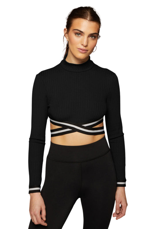 APEX RIBBED LONG SLEEVE TOP