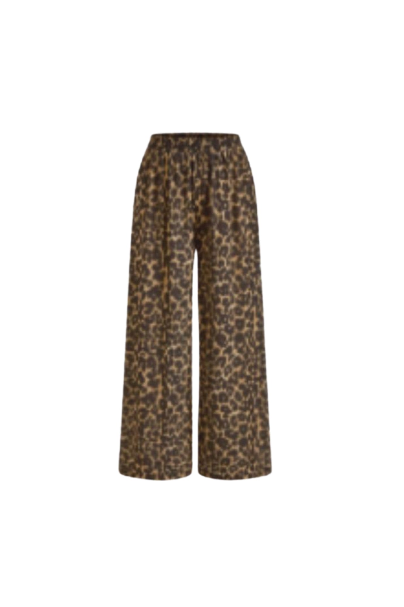 LEOPARD SILK PANTS