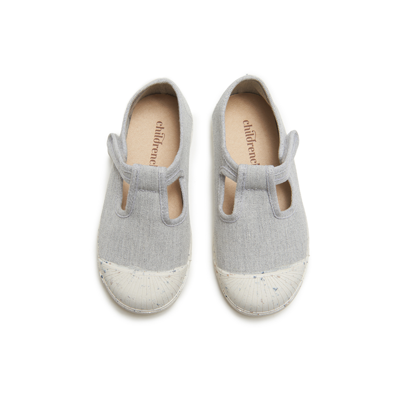 ECO-FRIENDLY T-BAND SNEAKERS IN GREY