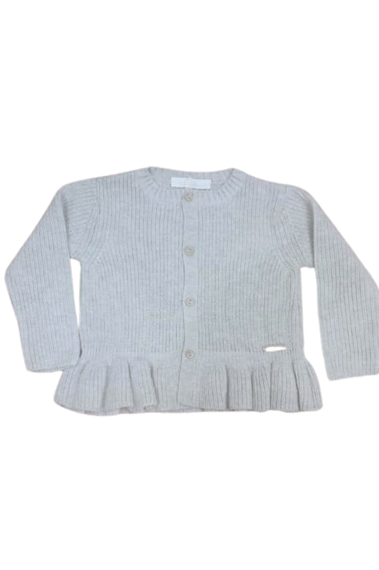 CARDIGAN PUNTO VOLANTE NIÑA NIAGARA GREY