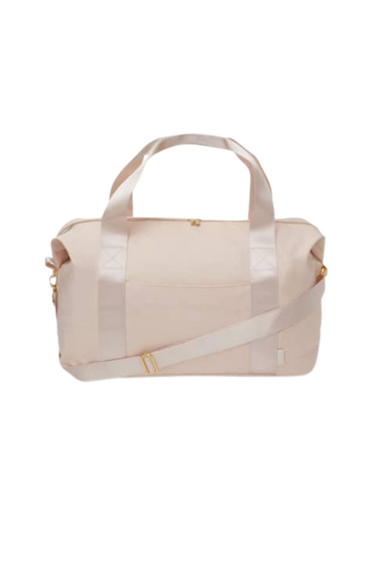 OVERSIZED NYLON BEIGE DUFFLE