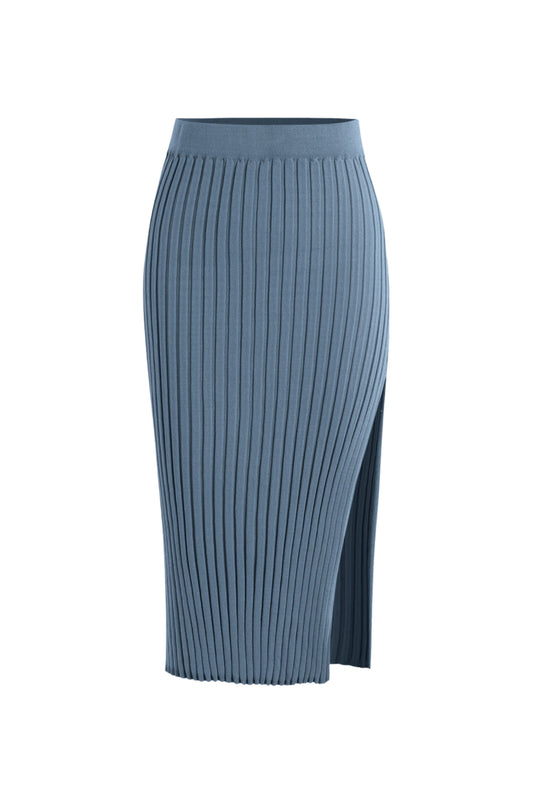 RIB PENCIL SKIRT