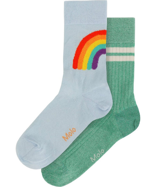 NOMI SOCKS: CHALK GREEN