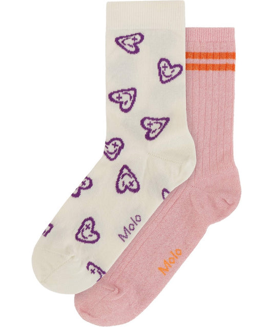 NOMI SOCKS: PURPLE HEARTS