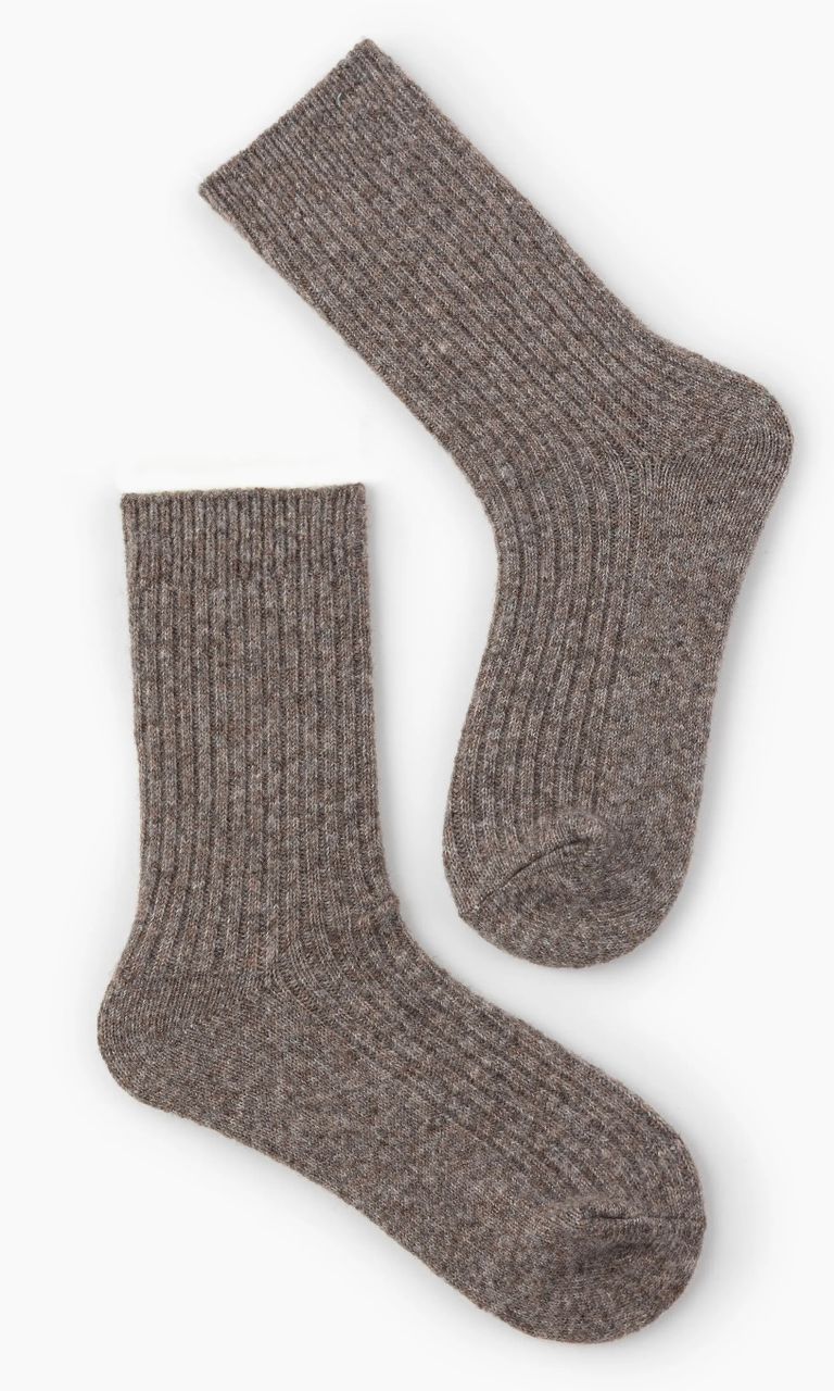 WOOL SOLID CREW SOCKS