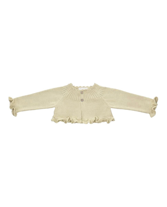 CARDIGAN TEJIDO CORTO BEIGE