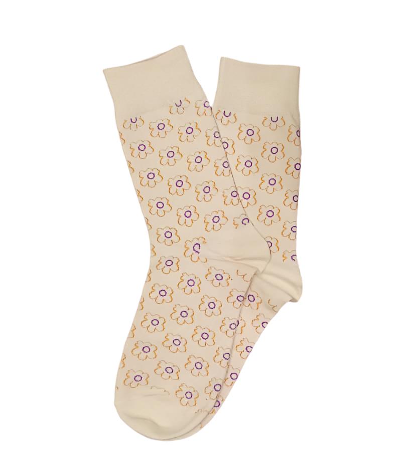 FLORAL CREW SOCKS