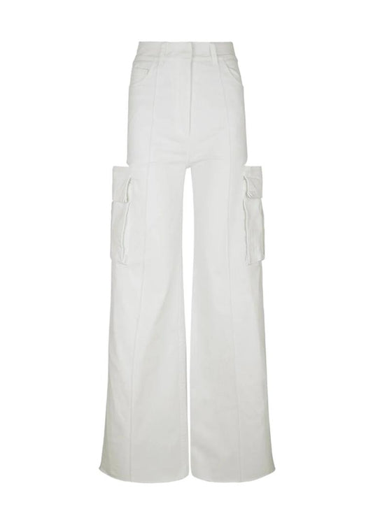 DENIM PALAZZO WHITE