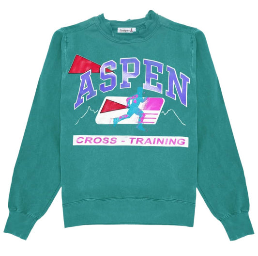 ASPEN CROSS TRIAING CREWNECK DARK TEAL