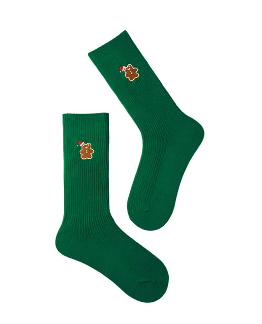 ANKLE SOCKS GREEN XMAS