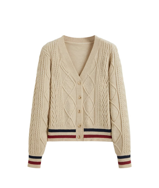 KNIT CARDIGAN V NECK