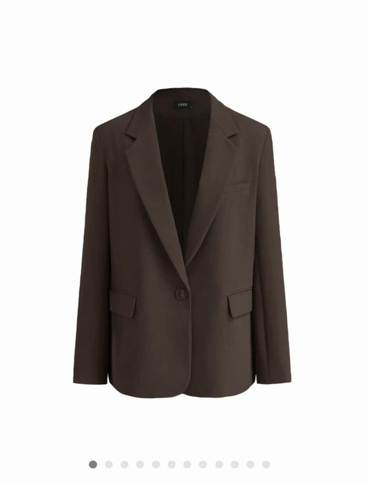 OVERSIZED BROWN BLAZER