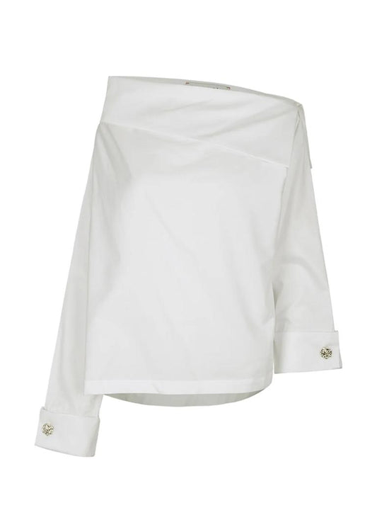 RHOMBOUSE BLOUSE WHITE