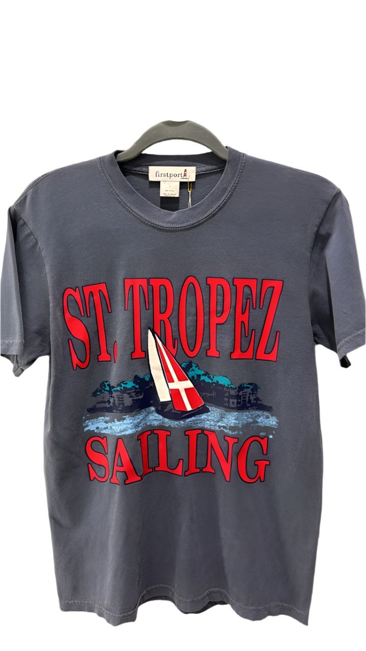 ST TROPEZ SAILING TSHIRT DARK DENIM