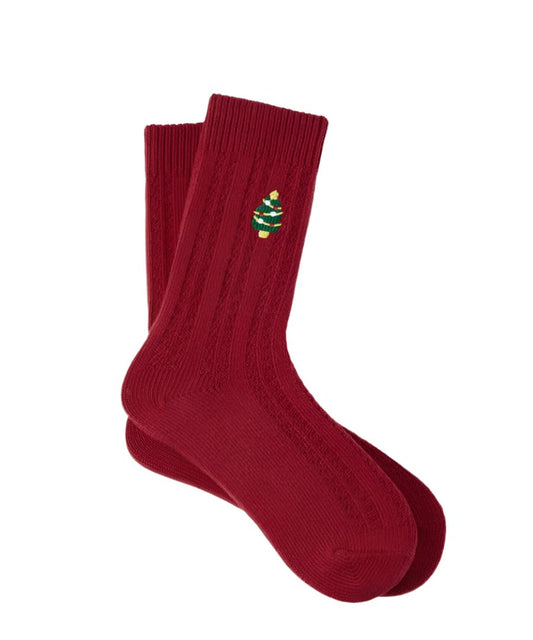 ANKLE SOCKS RED XMAS