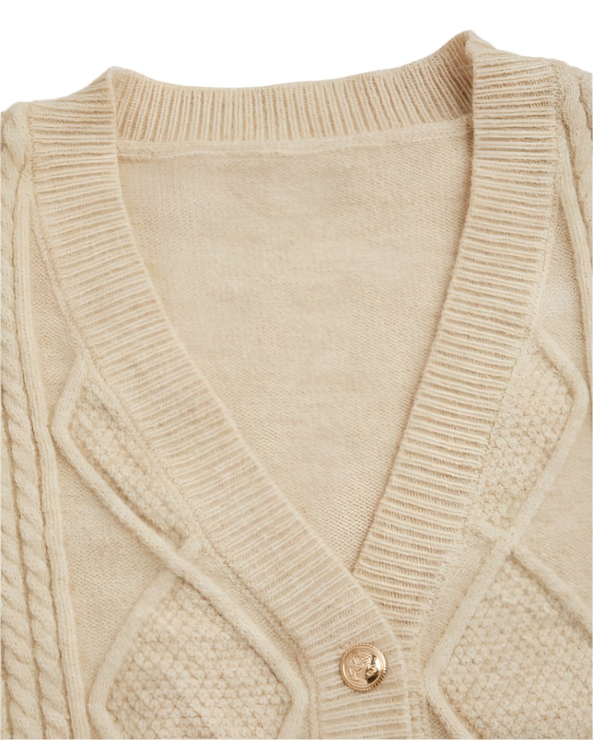 KNIT CARDIGAN V NECK