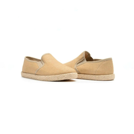 LINEN YUTE SLIP-ON SNEAKERS IN BEIGE