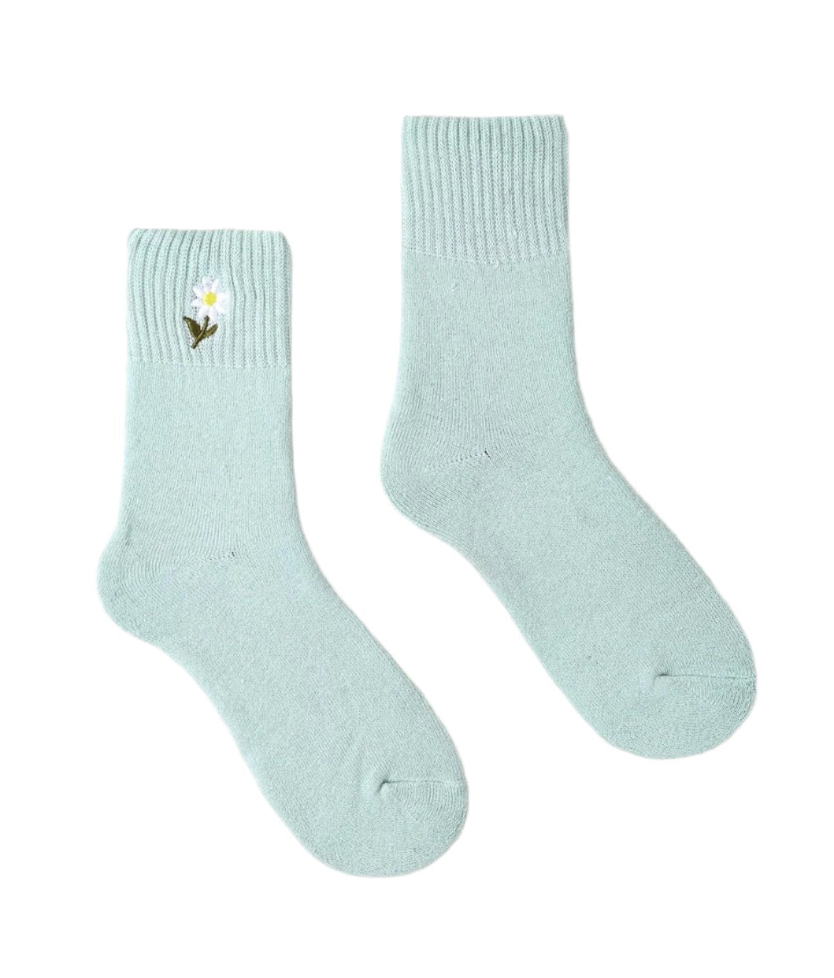 FLORAL ANKLE SOCKS MINT