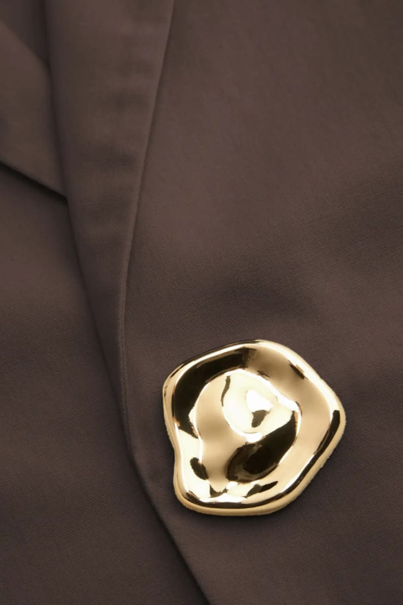 LINEN OVERSIZED BROWN BLAZER