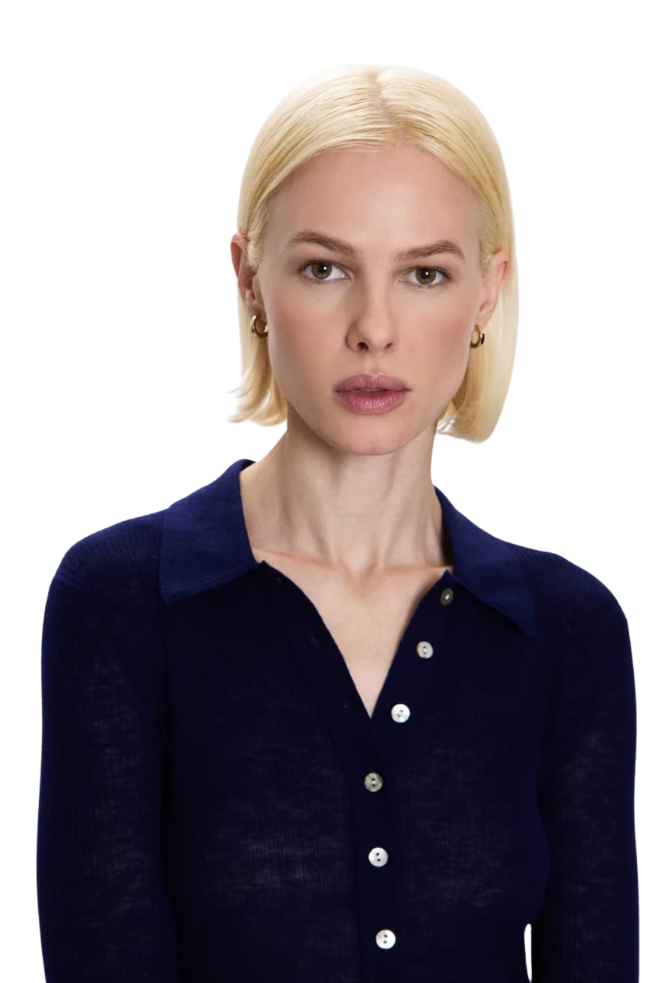 FITTED CARDIGAN NAVY