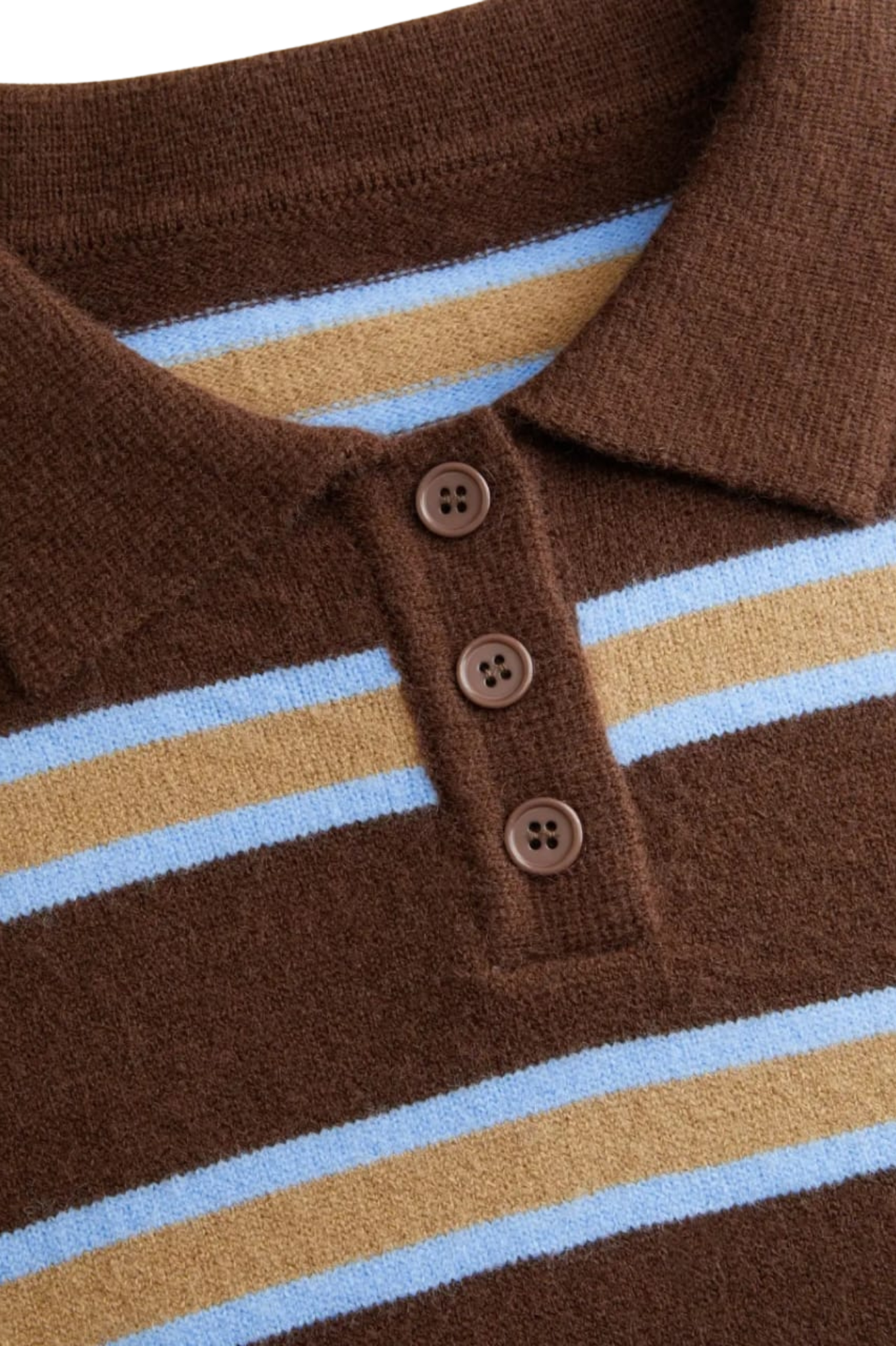 KNIT STRIPE LONG SLEEVE TOP