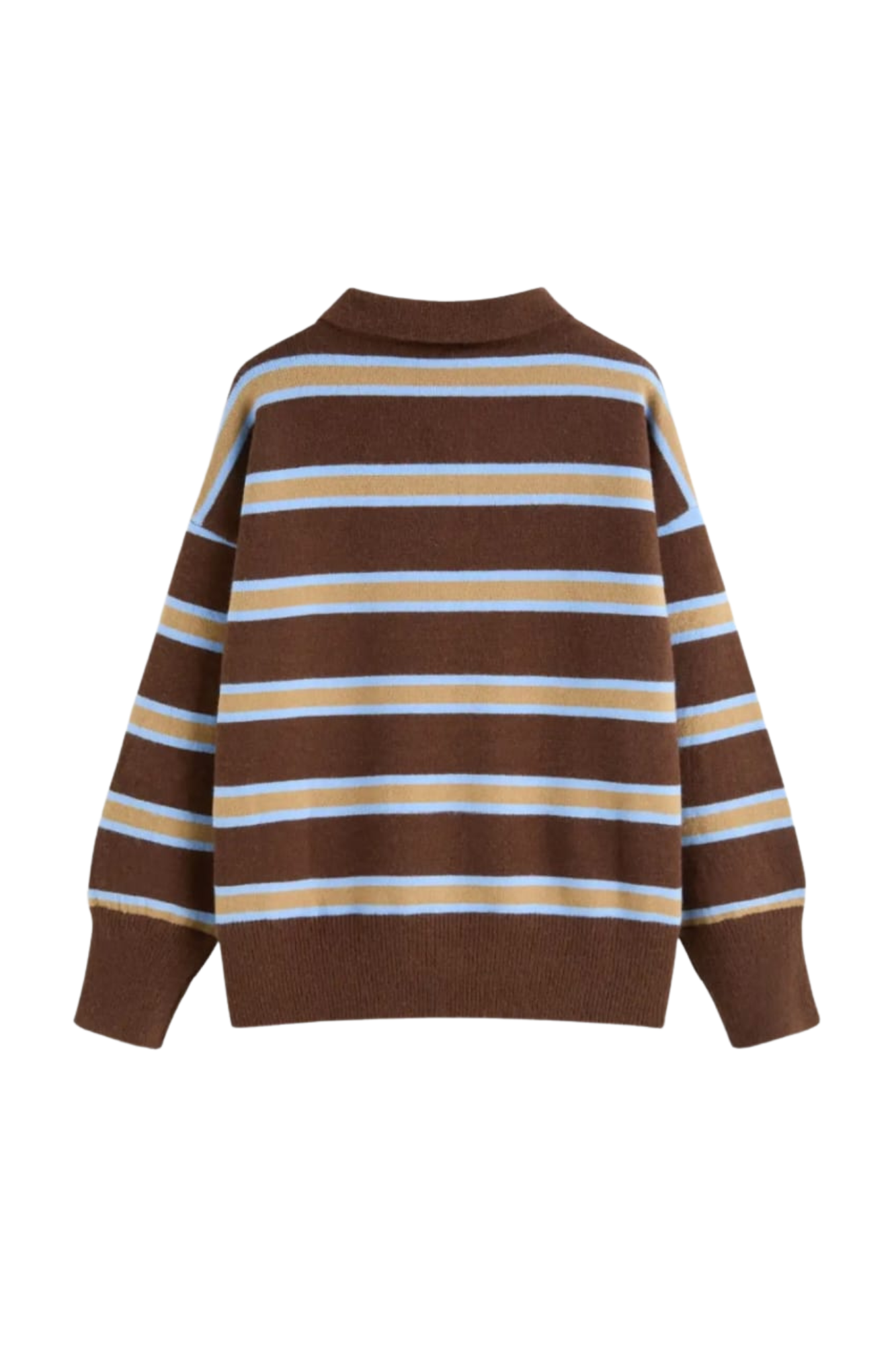 KNIT STRIPE LONG SLEEVE TOP