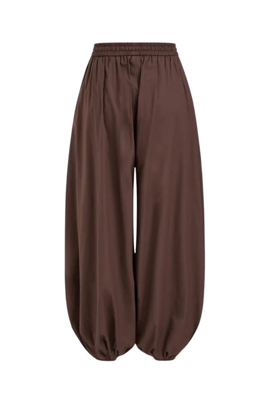 BROWN BALLON PANT