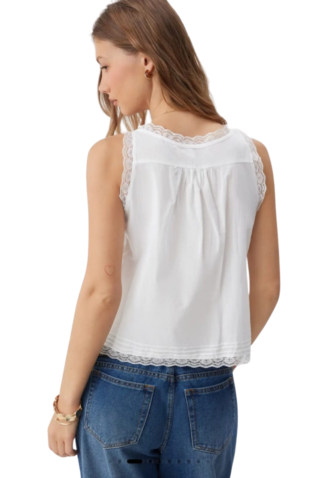COTTON LACE TOP