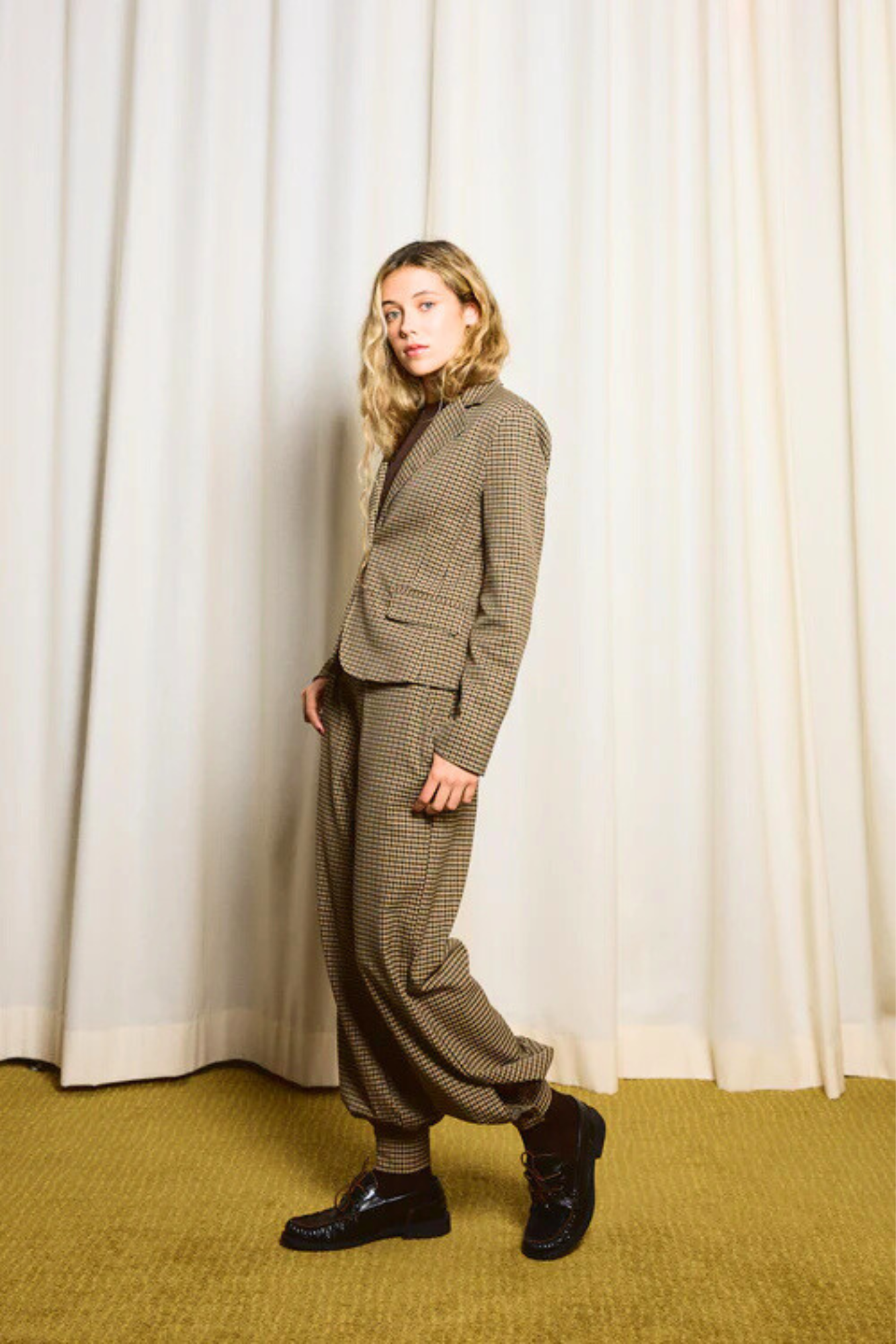 PANTALON BOMBACHO PATA DE GALLO