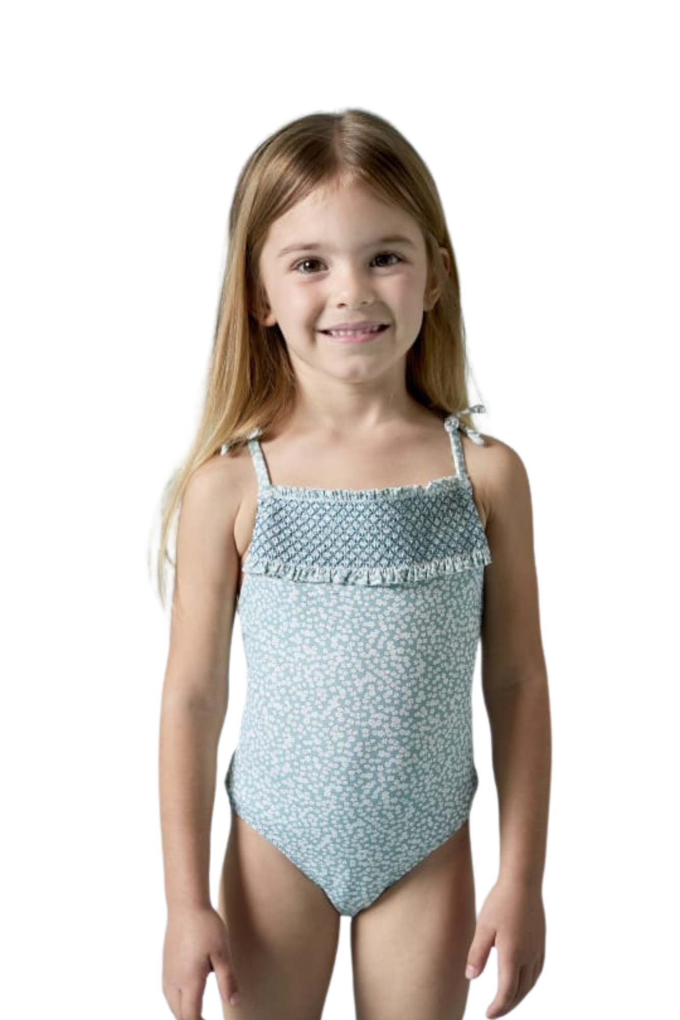 TRAJE DE BAÑO NIÑA PICNIC VERDE